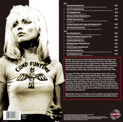Blondie - Hits Live! 12” Record