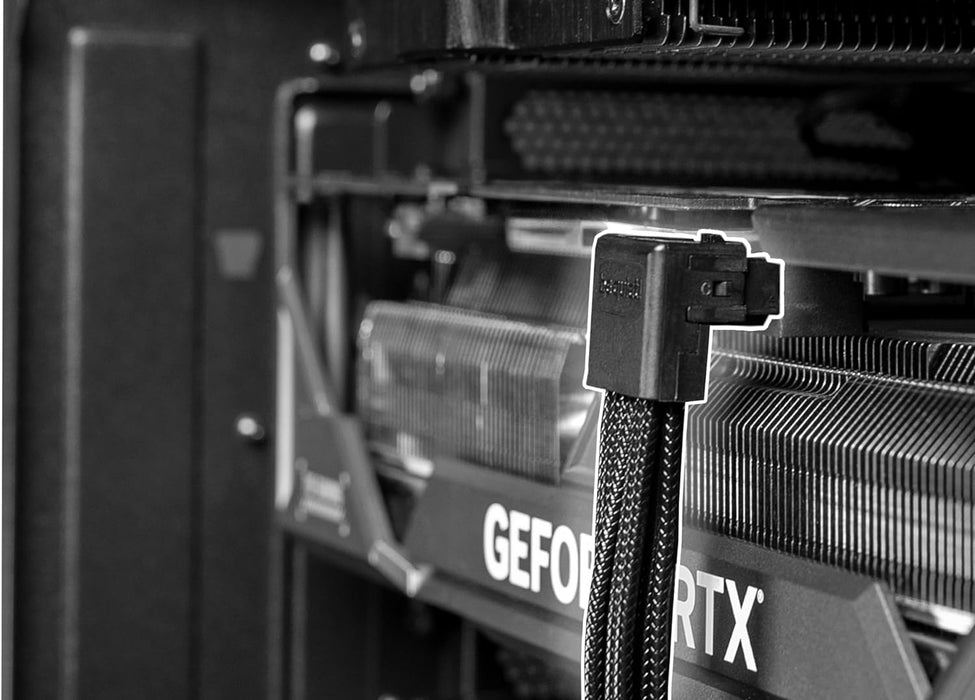 Be quiet! 24-Pin 12VHPWR 90° Power Cable 12V-2x6 for use with Any ATX 3 be quiet! Power Supply | Black | BC073