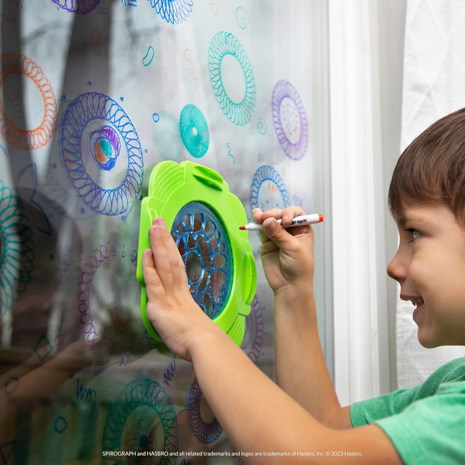 Spirograph Window Designer, Mehrfarbig/Meereswellen (Ocean Tides