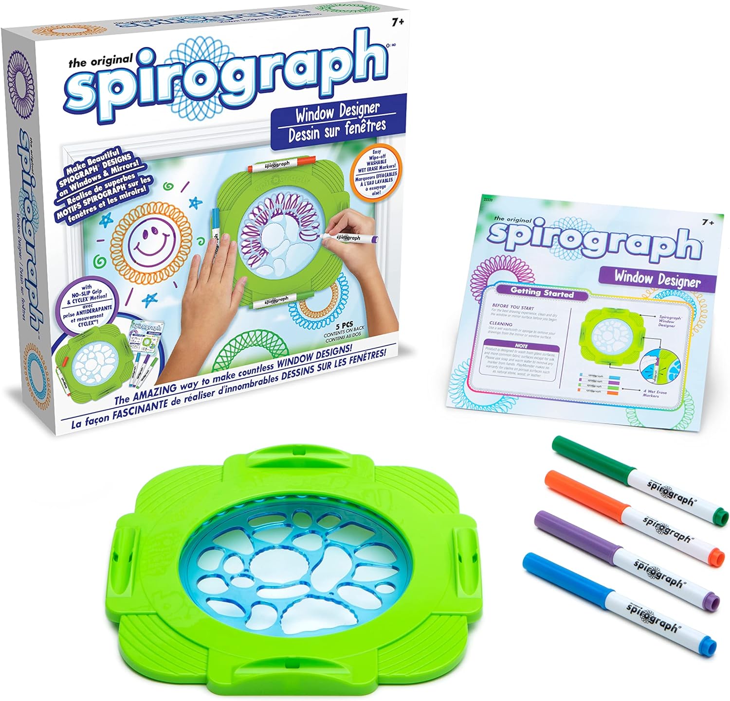 Spirograph Window Designer, Mehrfarbig/Meereswellen (Ocean Tides