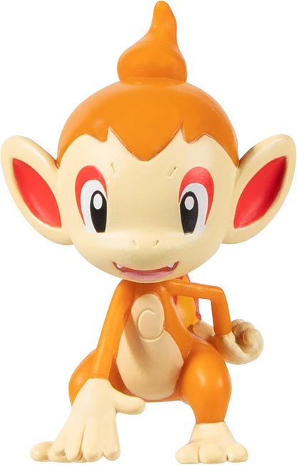 Pokémon Juego de Ataque Sorpresa-Chimchar con Poké Ball vs Wynaut con Bola de Amigo, Color Negro (Jazwares PKW3166