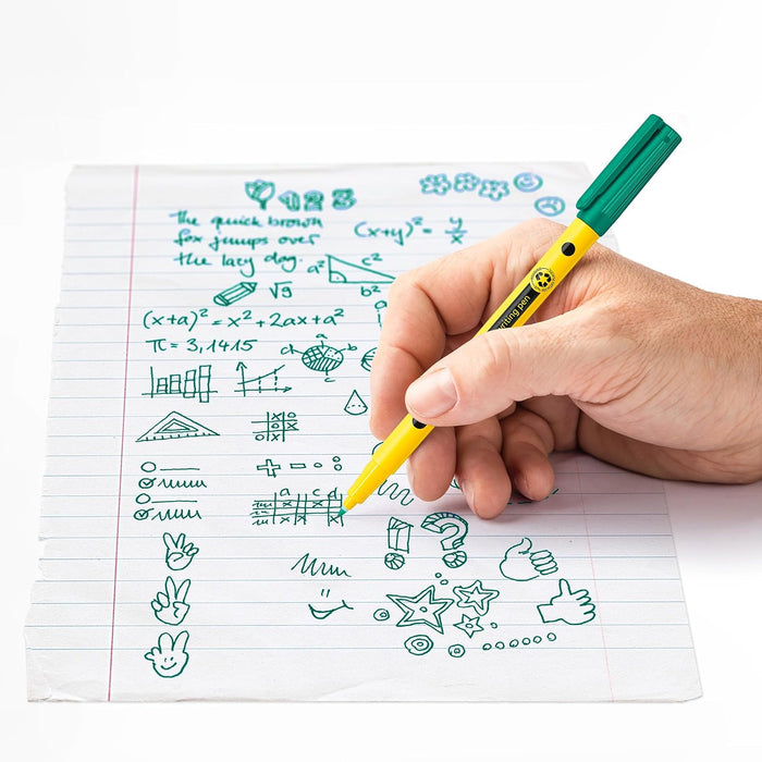 STAEDTLER 307-5 Noris Handwriting Pen - Green (Box of 10