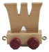 Childrens Personalised Wooden Alphabet Letter Train A-Z Name Set All Letters Available (Letter W