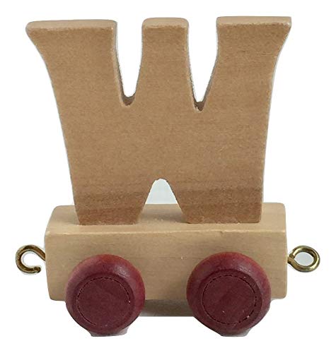 Childrens Personalised Wooden Alphabet Letter Train A-Z Name Set All Letters Available (Letter W
