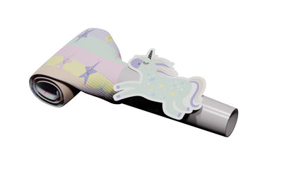 Folat 68367 Party Flutes Unicorns & Rainbows 24 cm-Pack of 6, Multicoloured