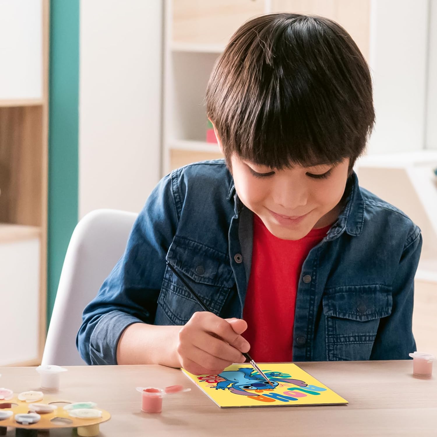 Ravensburger - CreArt Serie D, Aloha Stitch, Pintura por Numeros, Kit de Pintura para Niños, Juego Educativo para Niños de 9+ Años, 18x13 cm