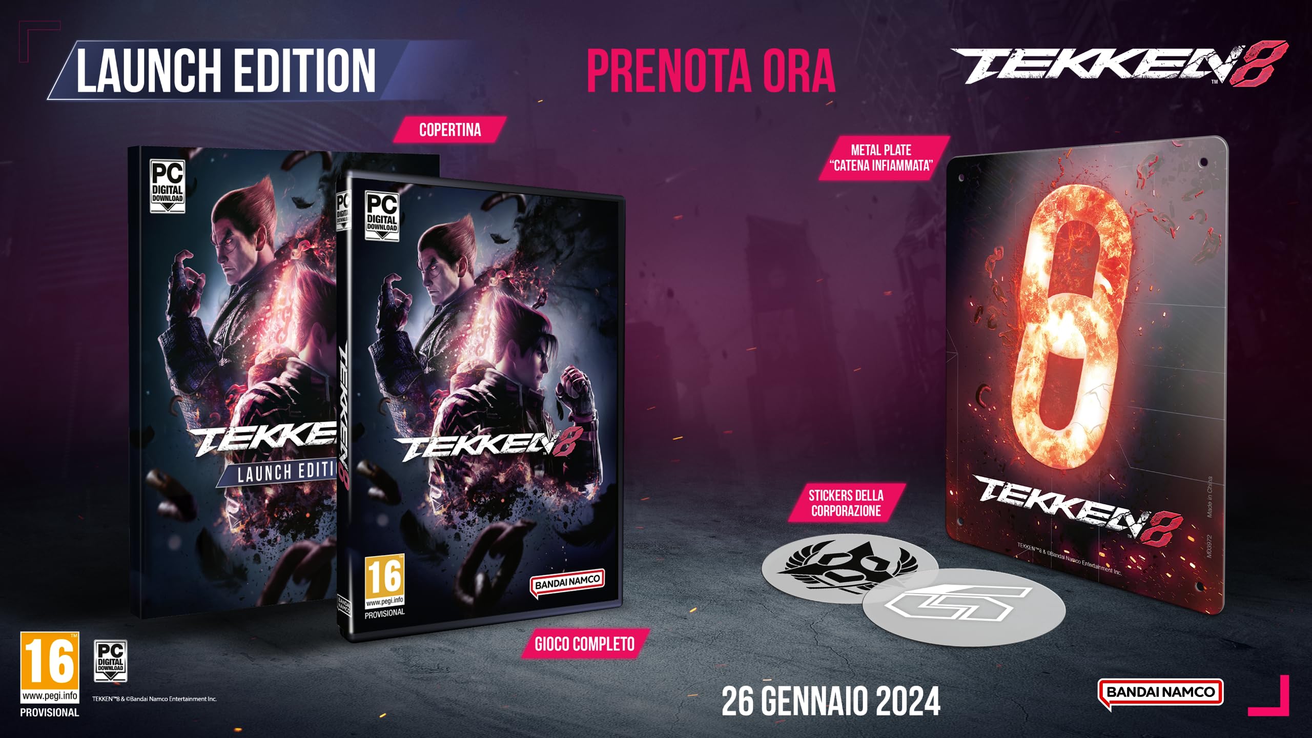 TEKKEN 8 LAUNCH LIMITED EDITION (DAY 1 Edition) (CIAB) PC