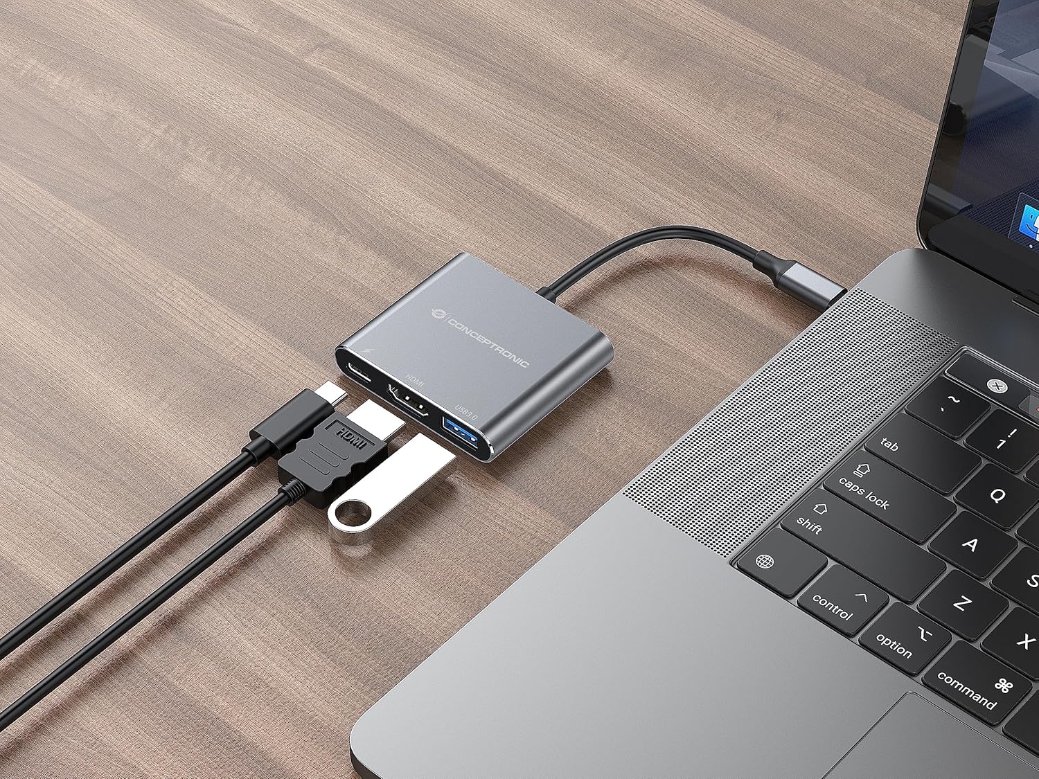 DONN18G notebook dock/port replicator Wired USB 3.2 Gen 1 (3.1 Gen 1) Type-C Grey