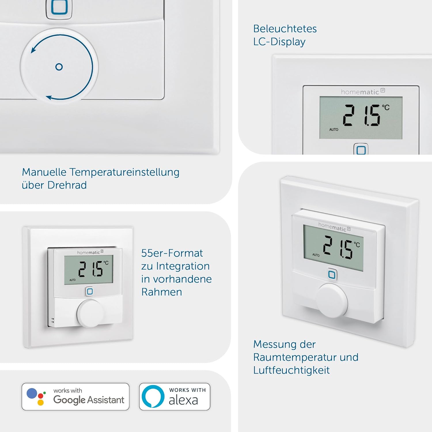 Homematic IP 200 Display, with adjustment wheel, new