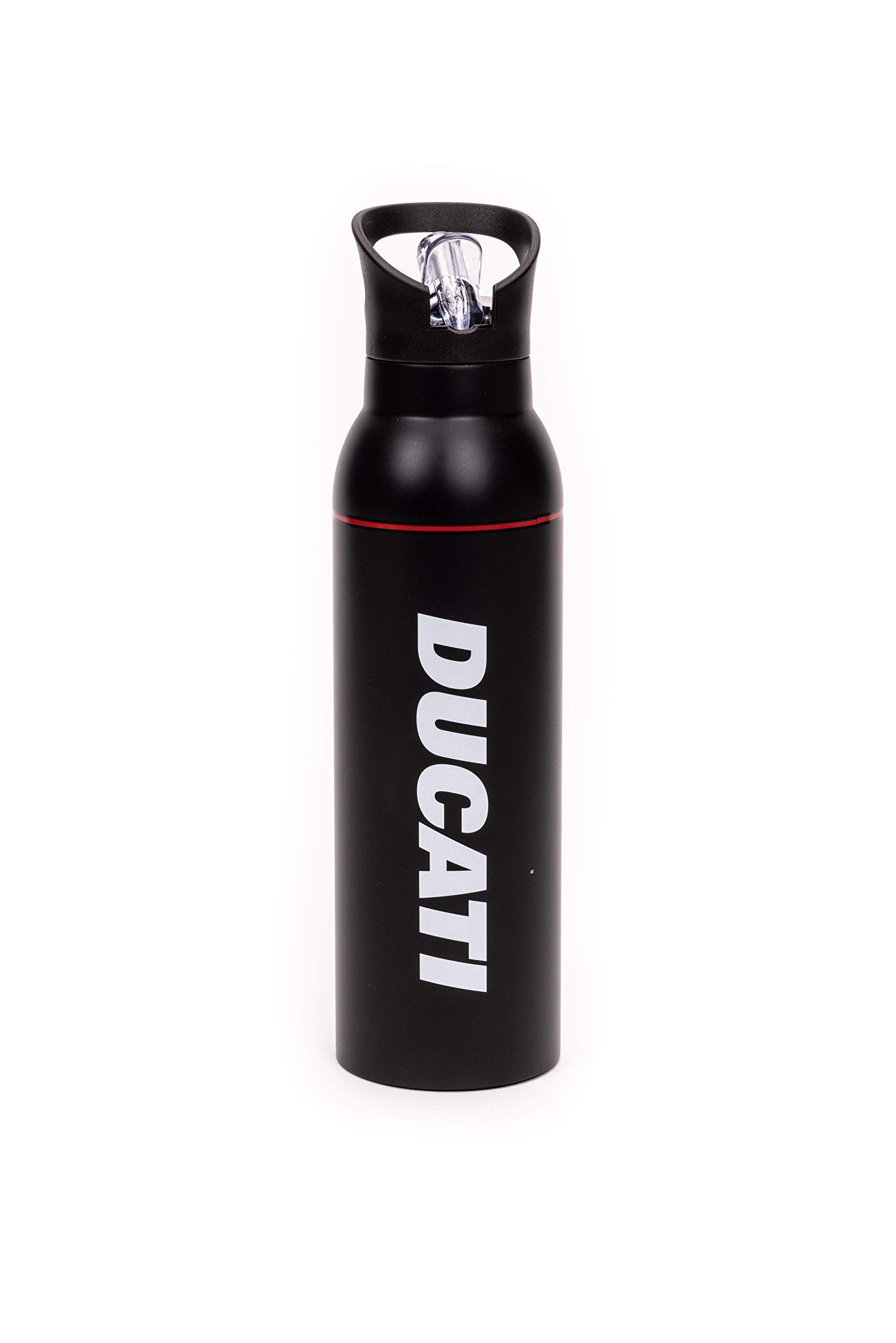 Ducati Borraccia Urban, Bici e Monopattini, Unisex Adulto, Nera, Taglia unica, Acciaio inossidabile