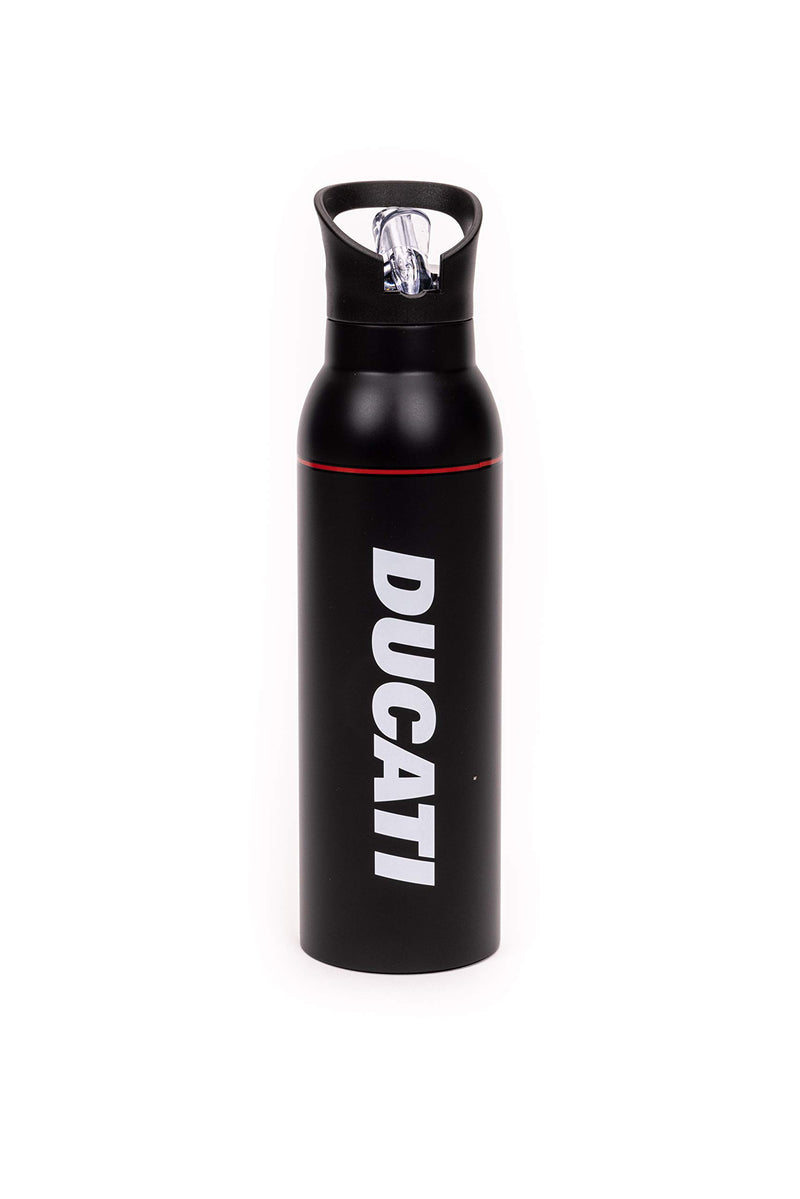 Ducati Borraccia Urban, Bici e Monopattini, Unisex Adulto, Nera, Taglia unica, Acciaio inossidabile