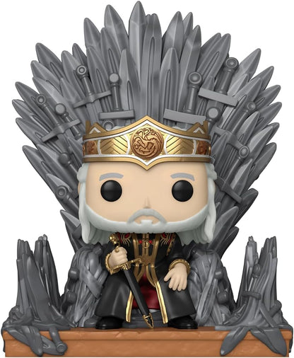 Funko POP! Deluxe: House Of the Dragon - King Viserys Targaryen on Throne - Collectable Vinyl Figure - Gift Idea - Official Merchandise - Toys for Kids & Adults - TV Fans