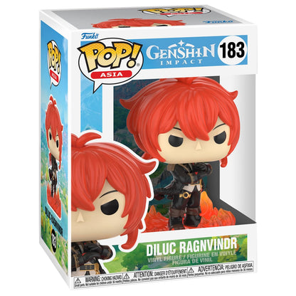 Funko POP! Games: Genshin Impact - Diluc Ragnvindr - POP! Asia - Collectable Vinyl Figure - Official Merchandise - Toys for Kids & Adults - Games Fans - Model Figure for Collectors