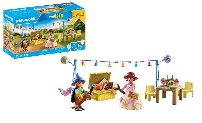 PLAYMOBIL myLife 71451 Kostümparty, fantasievolle Verkleidung als Engel, Cowboy, Prinzessin und mehr, grenzenloser Spaß mit vielfältigem Zubehör, nachhaltiges Spielzeug für Kinder ab 4 Jahren