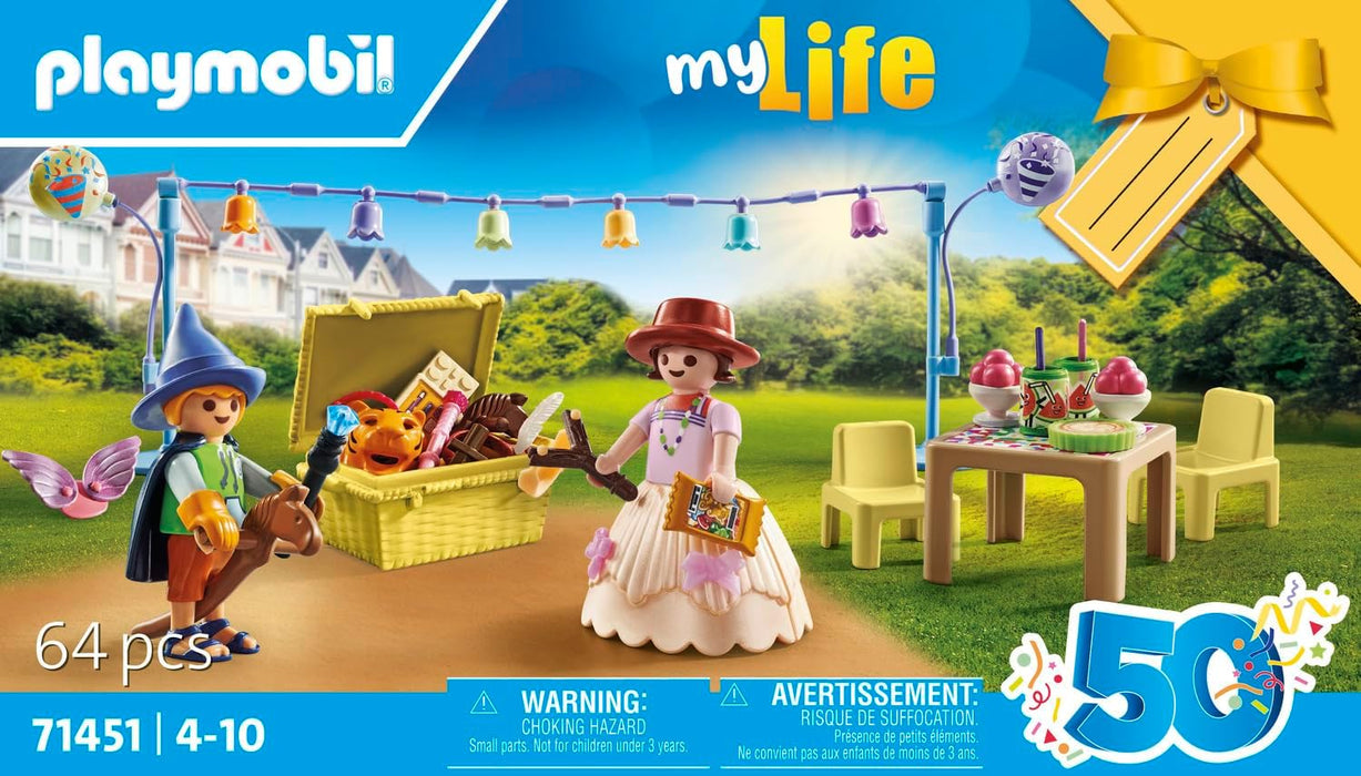 PLAYMOBIL myLife 71451 Kostümparty, fantasievolle Verkleidung als Engel, Cowboy, Prinzessin und mehr, grenzenloser Spaß mit vielfältigem Zubehör, nachhaltiges Spielzeug für Kinder ab 4 Jahren
