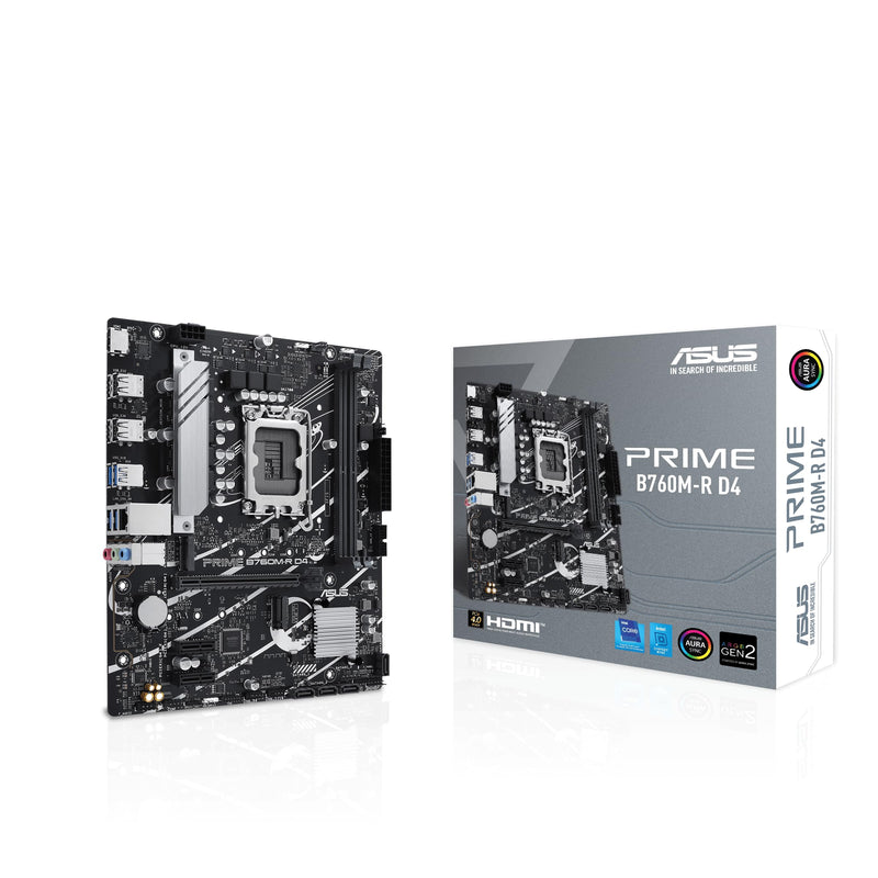 ASUS PRIME B760M-R D4 (Socket 1700/B760/DDR4/S-ATA 6Gb/s/Micro ATX