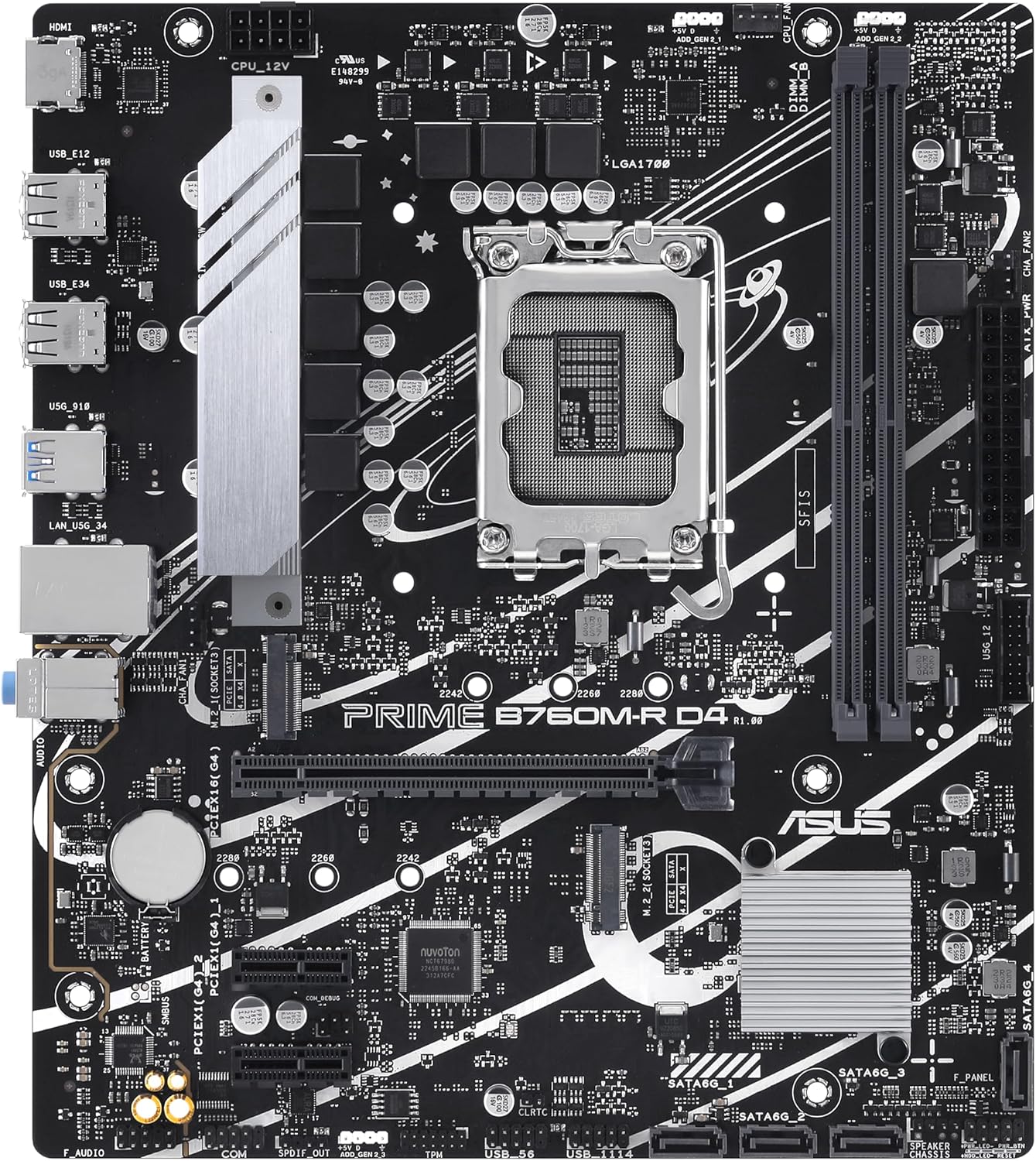 ASUS PRIME B760M-R D4 (Socket 1700/B760/DDR4/S-ATA 6Gb/s/Micro ATX