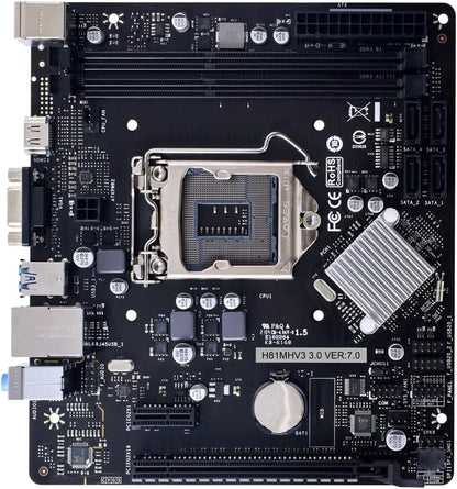 Biostar H81MHV3 3.0 Motherboard, Multicoloured, One Size