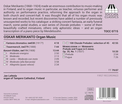 Oskar Merikanto: Organ Music