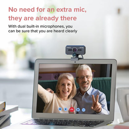 CREATIVE Live! Cam Sync V3 2K QHD USB Webcam with 4X Digital Zoom and Microphones, 1080P HD, Up to 95° FOV, Privacy Lens, for PC and Mac