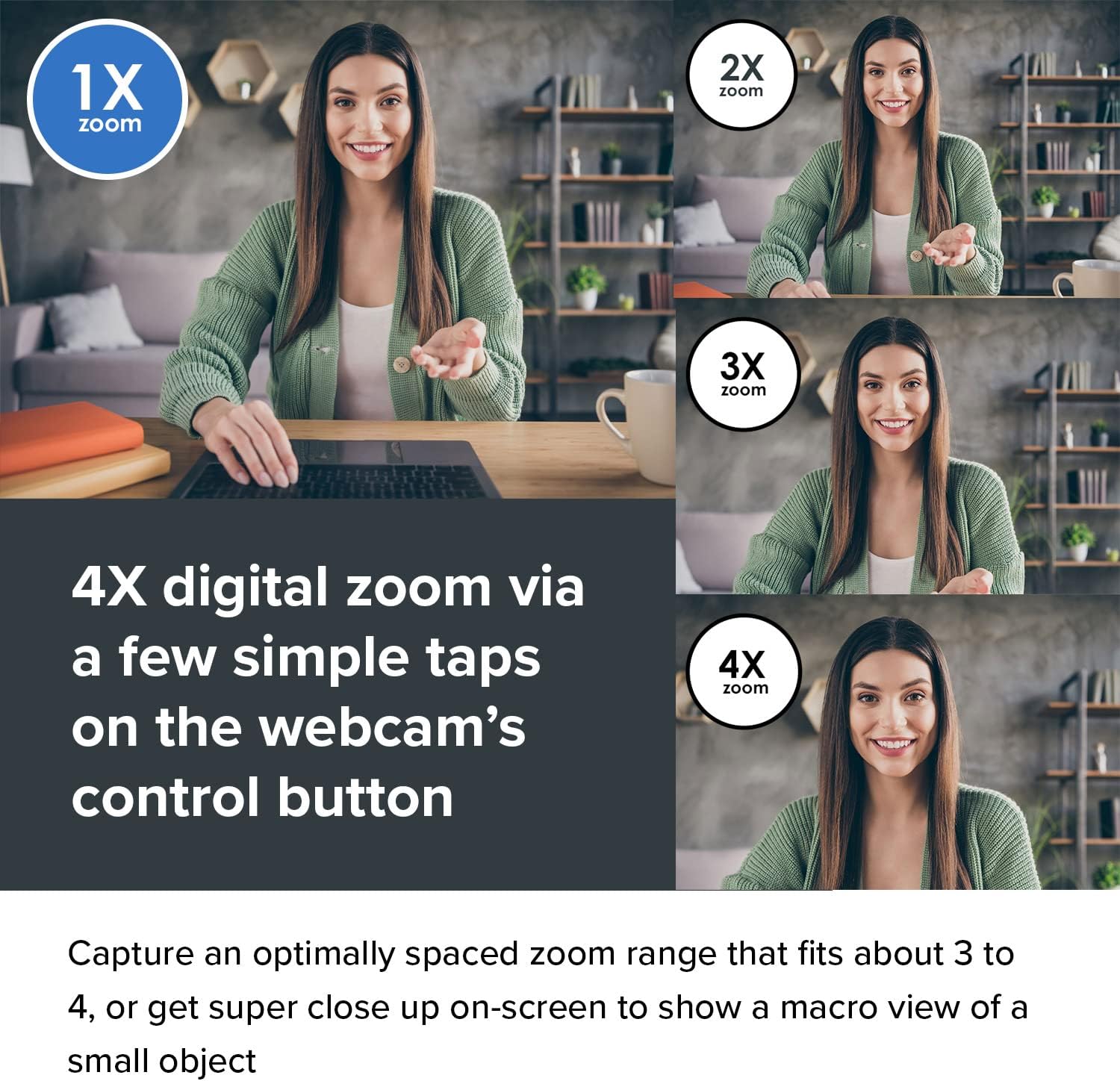 CREATIVE Live! Cam Sync V3 2K QHD USB Webcam with 4X Digital Zoom and Microphones, 1080P HD, Up to 95° FOV, Privacy Lens, for PC and Mac
