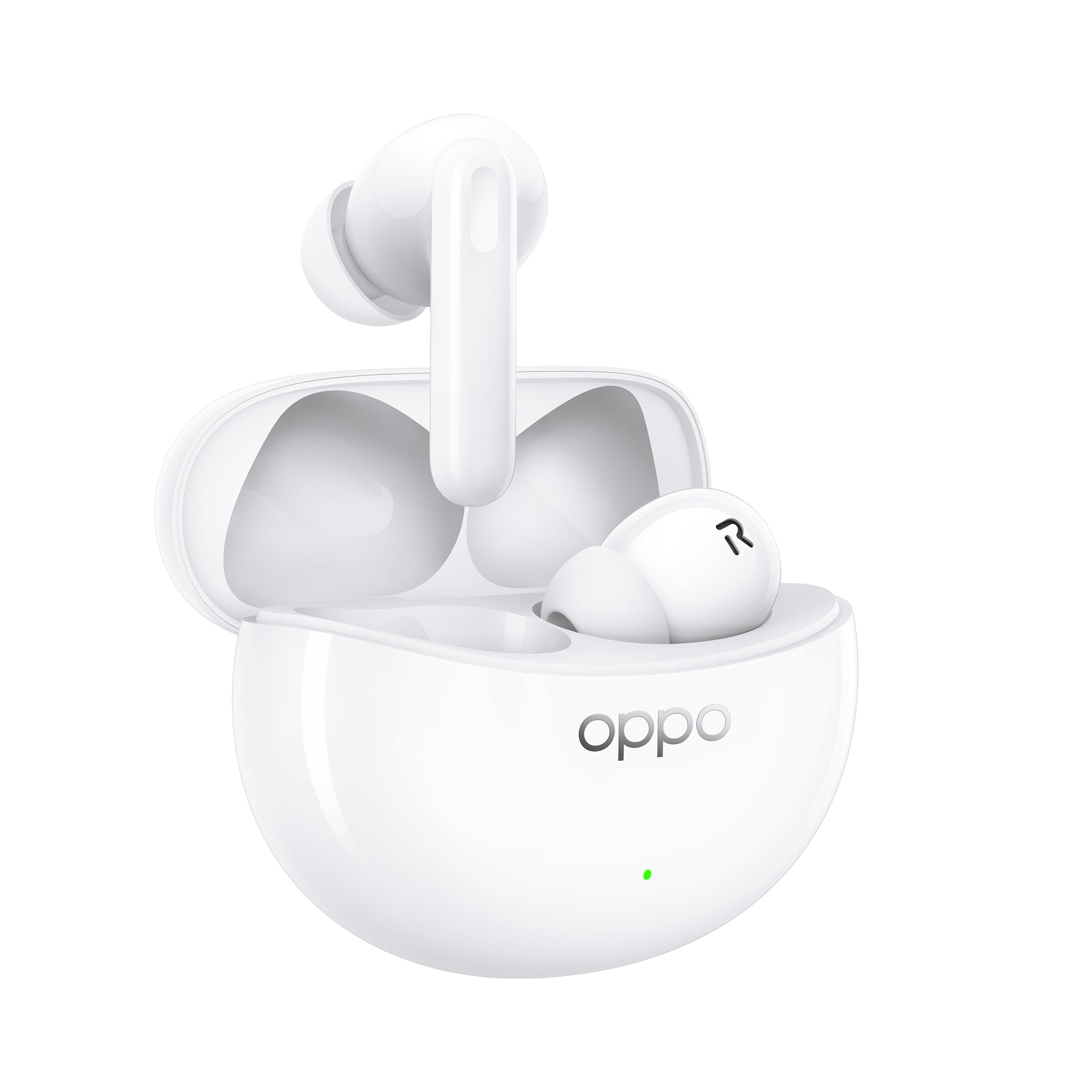 Oppo Enco Air3 Pro - Auriculares inalámbricos, Bluetooth 5.3, Cancelación de ruido, Carga inalámbrica, Baja latencia, Batería de gran capacidad, IP55 - Blanco