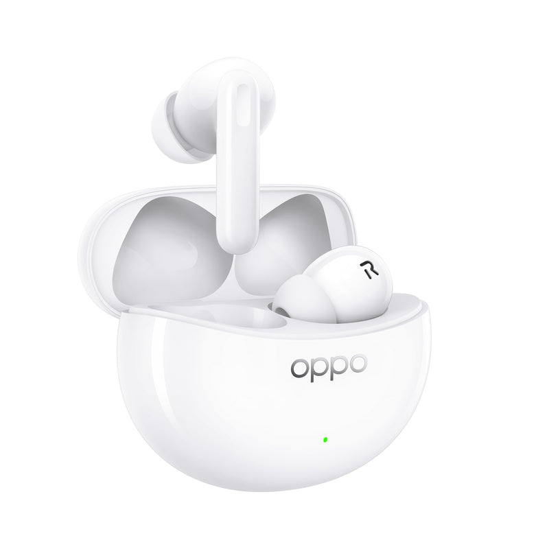 Oppo Enco Air3 Pro - Auriculares inalámbricos, Bluetooth 5.3, Cancelación de ruido, Carga inalámbrica, Baja latencia, Batería de gran capacidad, IP55 - Blanco