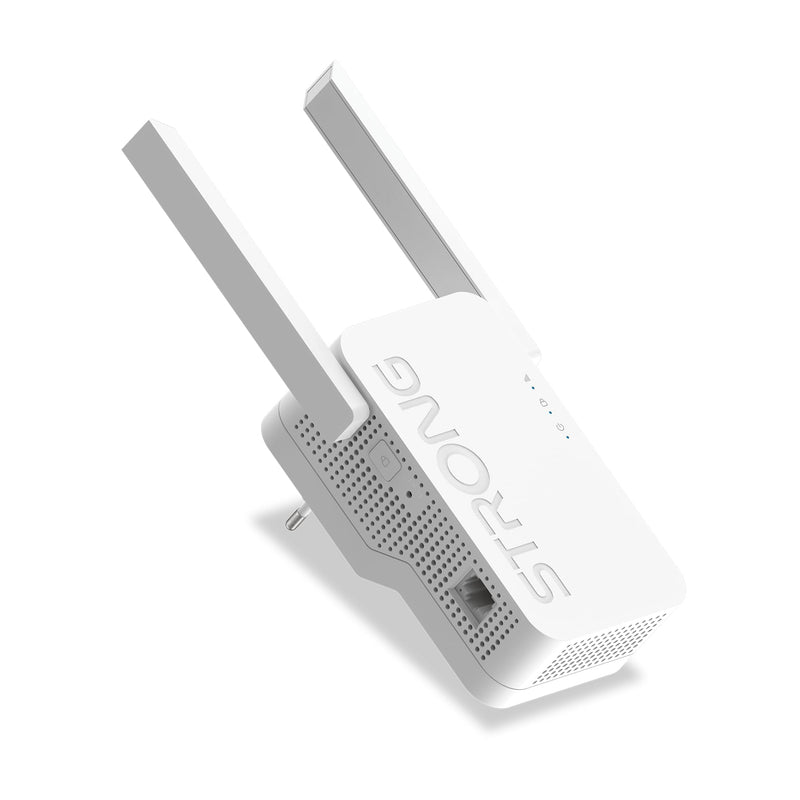 STRONG Wi-Fi 6 Repeater AX1800 - High Speed WLAN Amplifier, Signal Booster and Wi-Fi Booster - Maximum Speed, Range and Reliability for Your Home
