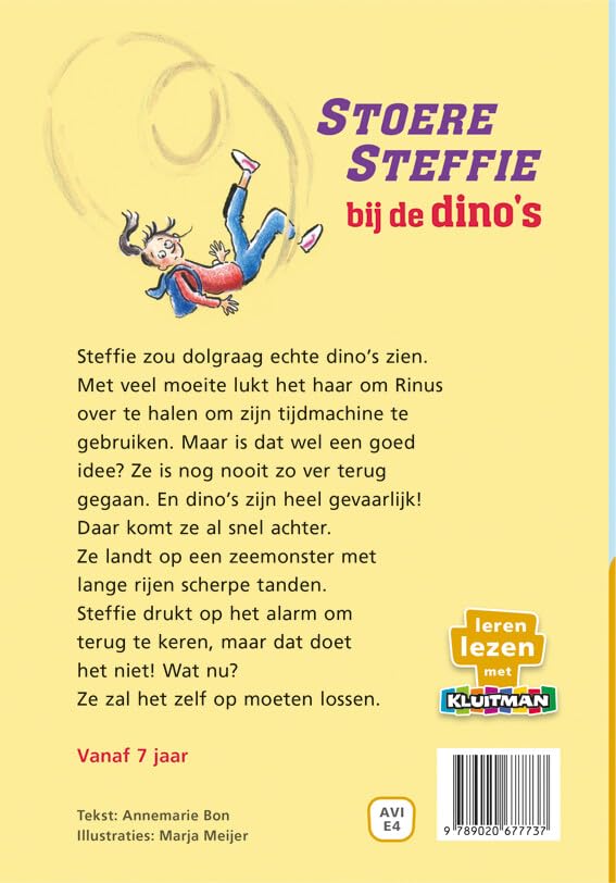 Stoere Steffie bij de dino's (Leren lezen met Kluitman