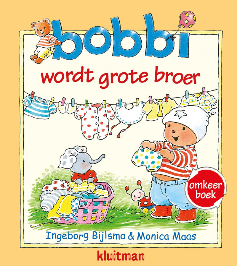 Uitgeverij Kluitman - Bobbi omkeerboek - wordt grote broer/en de baby