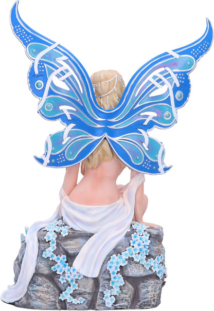 Nemesis Now Jewelled Fairy Sapphire 28.5cm, Large, Resin, Blue, Blue Jewelled Fairy Figurine, Detachable Wings, Cast in the Finest Resin, Expertly Hand-Painted