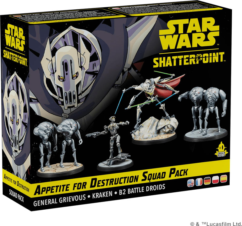 Atomic Mass Games | Star Wars Shatterpoint: Appetite for Destruction - Squad Pack | Ages 14+ | 2 Players | 90 Minutes Playing Time