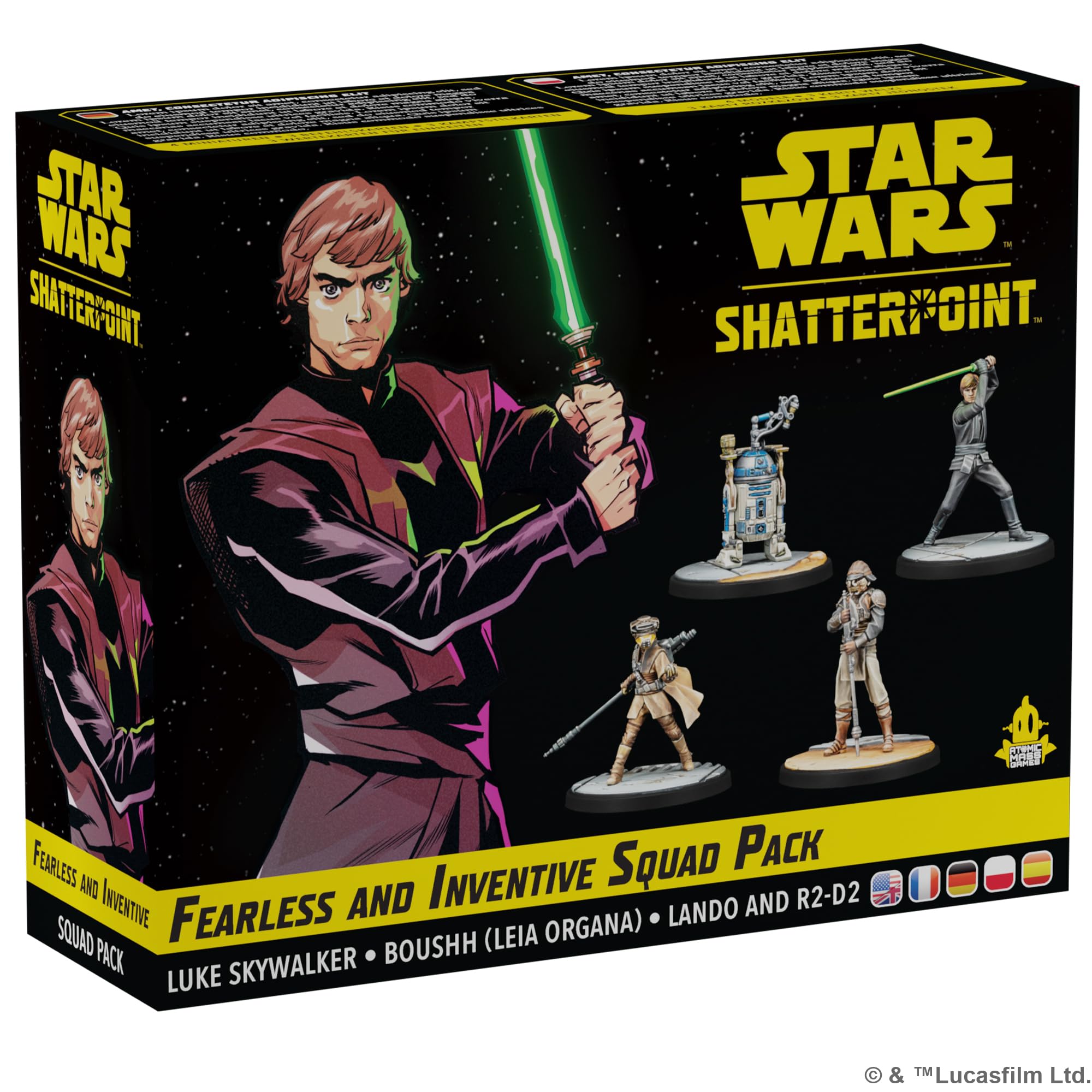 Atomic Mass Games | Star Wars Shatterpoint: Fearless and Inventive Squad Pack | Pack de Escuadra | A Partir de 14 años | para 2 Jugadores | 90 Minutos por Partida | Multilenguaje (Incluye Español