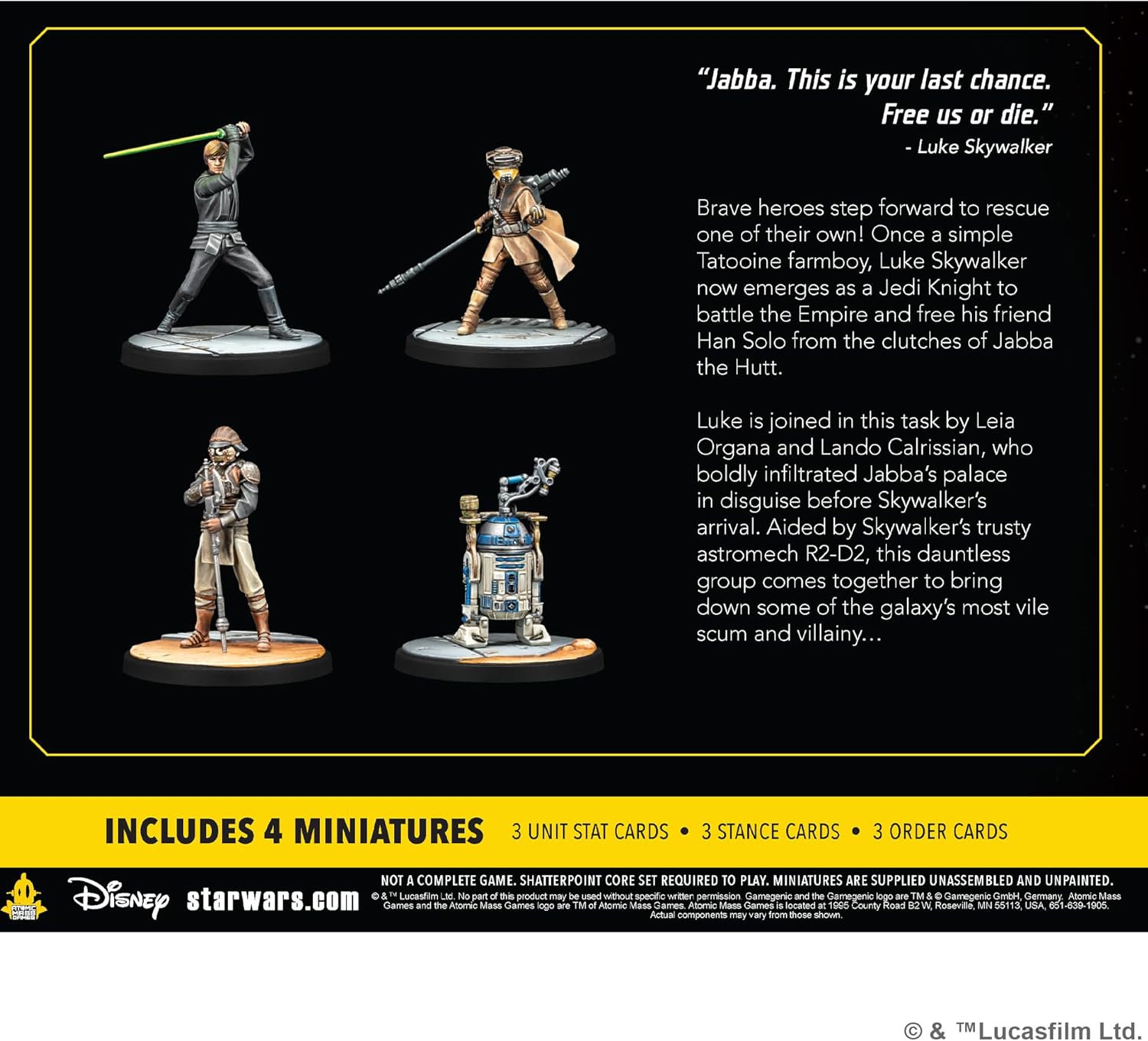 Atomic Mass Games | Star Wars Shatterpoint: Fearless and Inventive Squad Pack | Pack de Escuadra | A Partir de 14 años | para 2 Jugadores | 90 Minutos por Partida | Multilenguaje (Incluye Español