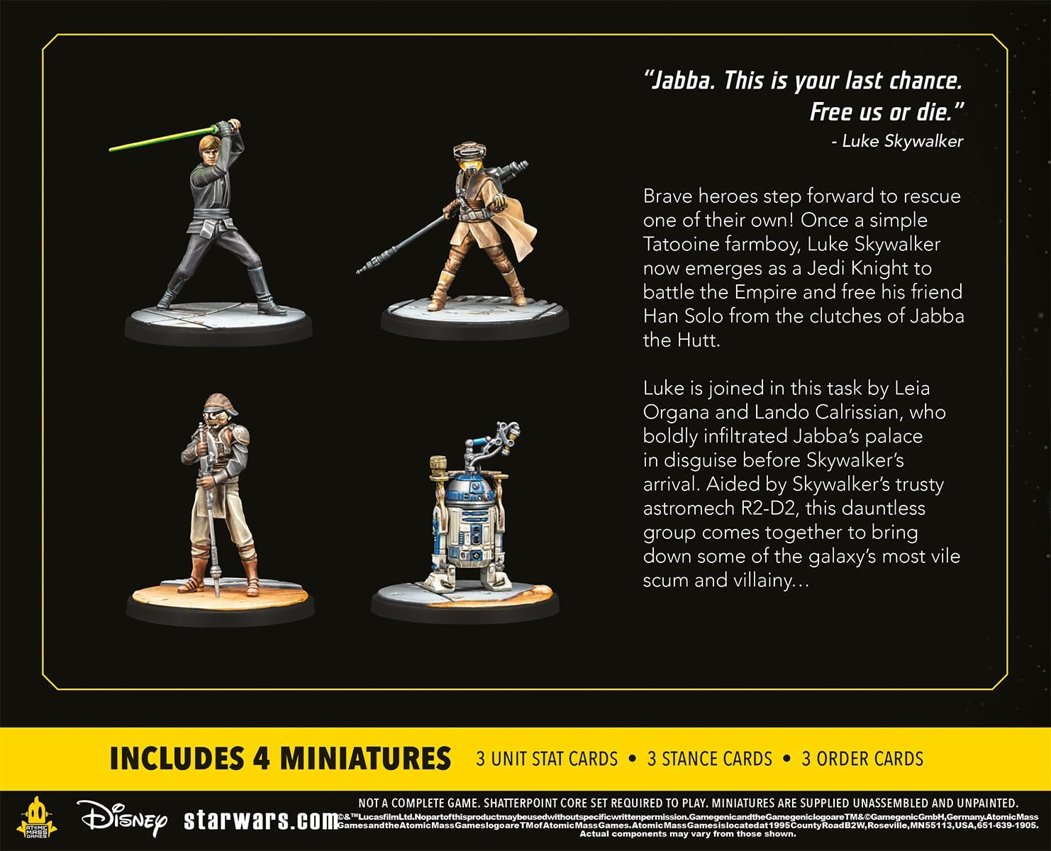 Atomic Mass Games | Star Wars Shatterpoint: Fearless and Inventive Squad Pack | Pack de Escuadra | A Partir de 14 años | para 2 Jugadores | 90 Minutos por Partida | Multilenguaje (Incluye Español