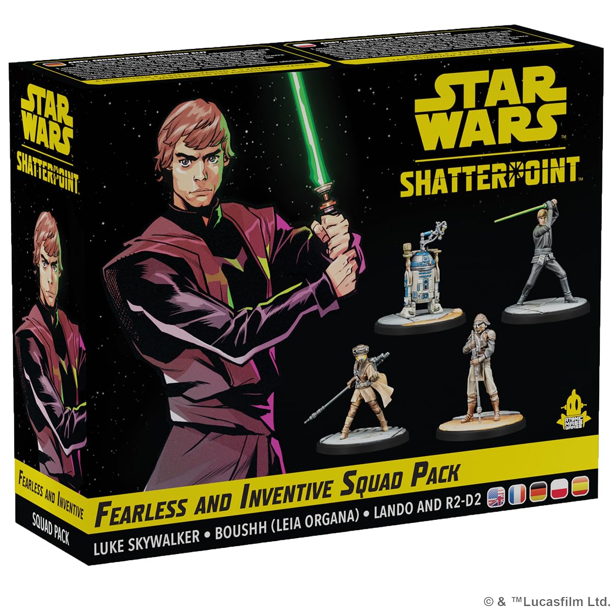 Atomic Mass Games | Star Wars Shatterpoint: Fearless and Inventive Squad Pack | Pack de Escuadra | A Partir de 14 años | para 2 Jugadores | 90 Minutos por Partida | Multilenguaje (Incluye Español