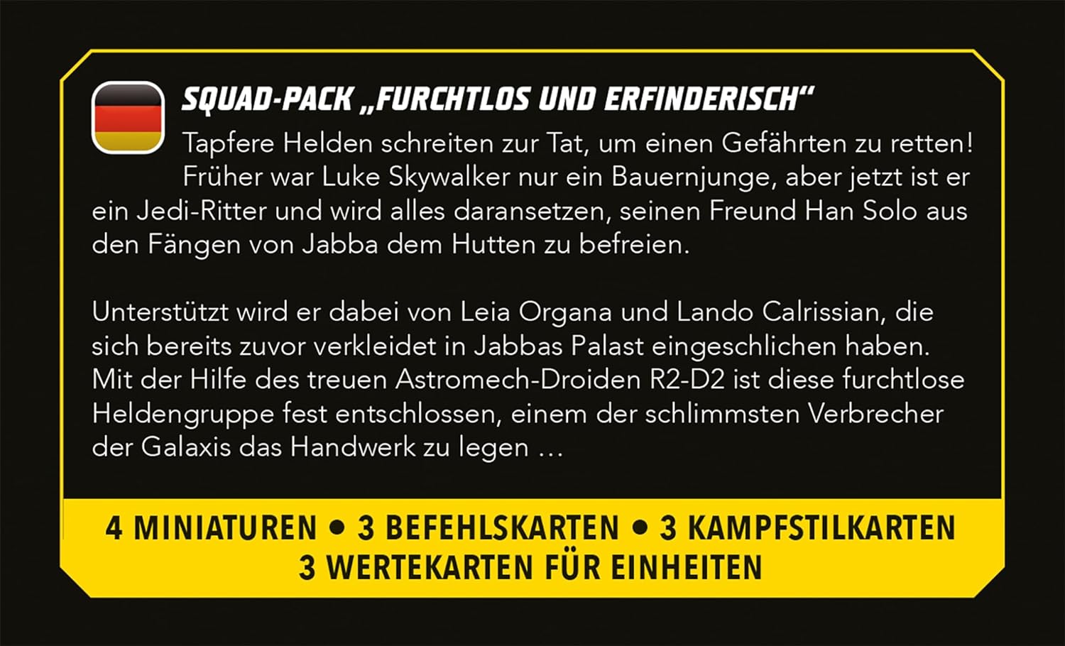 Atomic Mass Games | Star Wars Shatterpoint: Fearless and Inventive Squad Pack | Pack de Escuadra | A Partir de 14 años | para 2 Jugadores | 90 Minutos por Partida | Multilenguaje (Incluye Español