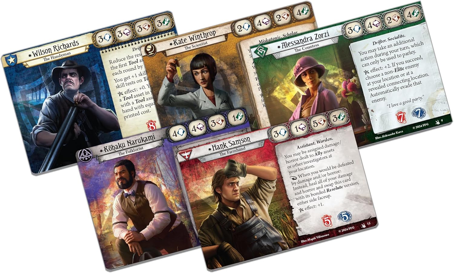 Fantasy Flight Games | Arkham Horror: The Feast of Hemlock Vale Investigator Expansion | Cooperative Card Game | Ages 14+ | 1-4 Players | 1-2 Hours Playing Time