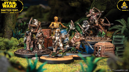 Atomic Mass Games | Star Wars Shatterpoint: Yub Nub Squad Pack | Expansión de Escuadra | A Partir de 14 años | para 2 Jugadores | 90 Minutos por Partida | Multilenguaje (Incluye Español