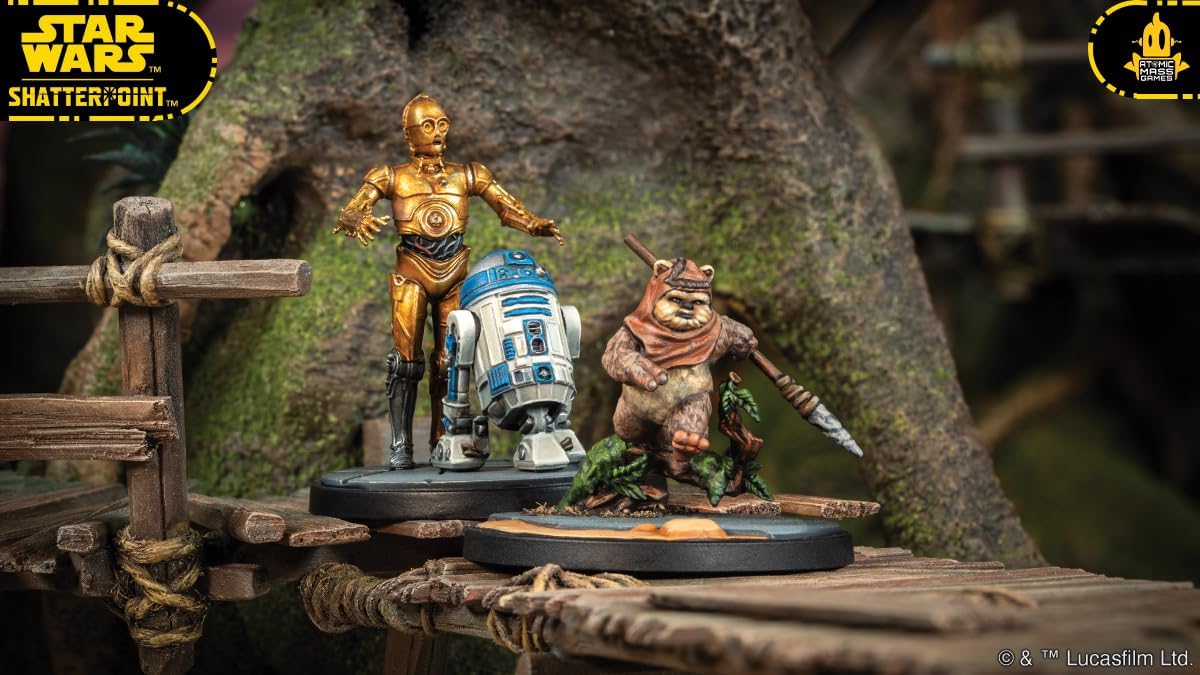 Atomic Mass Games | Star Wars Shatterpoint: Yub Nub Squad Pack | Expansión de Escuadra | A Partir de 14 años | para 2 Jugadores | 90 Minutos por Partida | Multilenguaje (Incluye Español