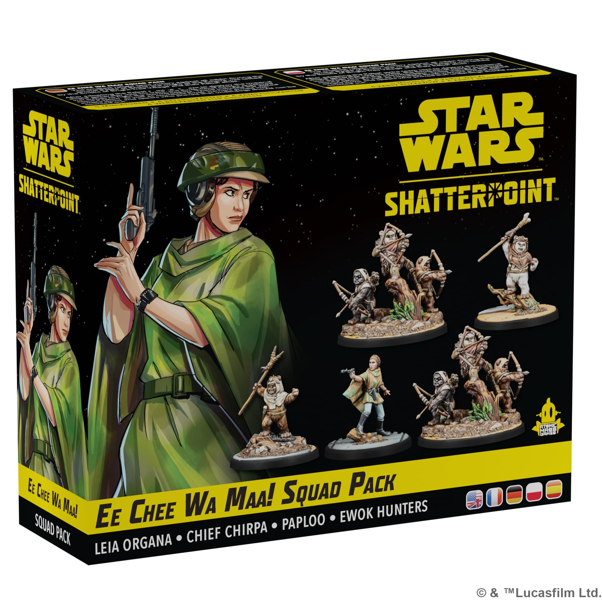 Atomic Mass Games | Star Wars Shatterpoint: EE Chee WA Maa! Squad Pack | Expansión de Escuadra | A Partir de 14 años | para 2 Jugadores | 90 Minutos por Partida | Multilenguaje (Incluye Español