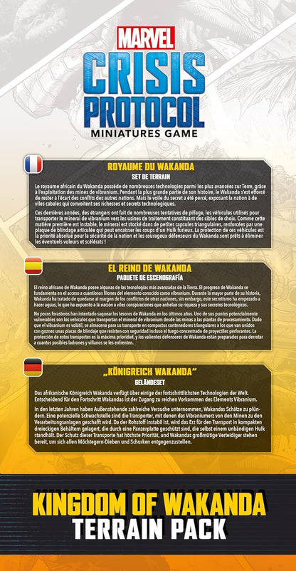 Atomic Mass Games | Marvel Crisis Protocol Kingdom of Wakanda Terrain Pack | Paquete de Escenografía | A partir de 14 años | Para 2 jugadores | 90 minutos por partida | Multilenguaje (incluye Español