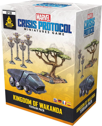 Atomic Mass Games | Marvel Crisis Protocol Kingdom of Wakanda Terrain Pack | Paquete de Escenografía | A partir de 14 años | Para 2 jugadores | 90 minutos por partida | Multilenguaje (incluye Español