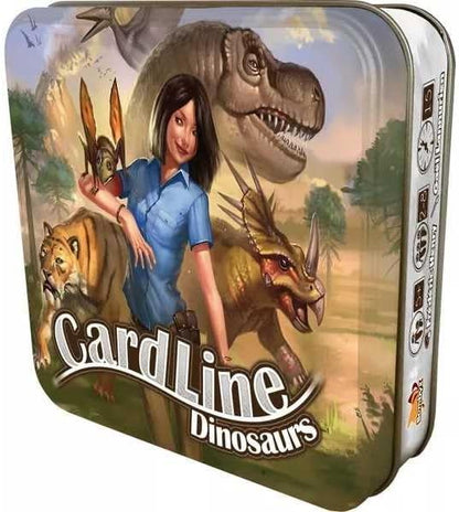 Monolith Board Games | Cardline Dinosaurs | Card Game | Ages 7+ | 2-8 Players | 15 Minutes Playing Time