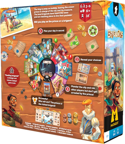 Matagot Brigands Board Game - A Deduction and Strategy Board Game for Thrilling Heists and High Stakes! Family Game for Kids & Adults, Ages 10+, 2-6 Players, 25-50 Min Playtime, Made by Matagot