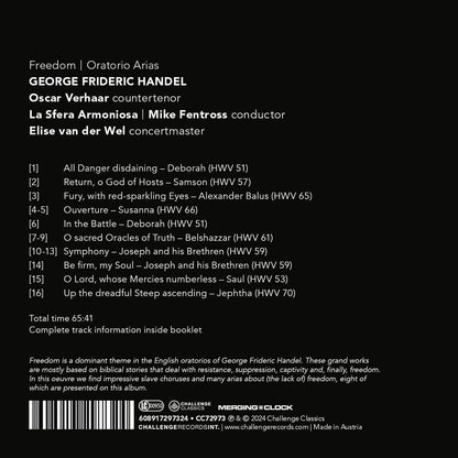 George Frideric Handel: Freedom: Oratorio Arias