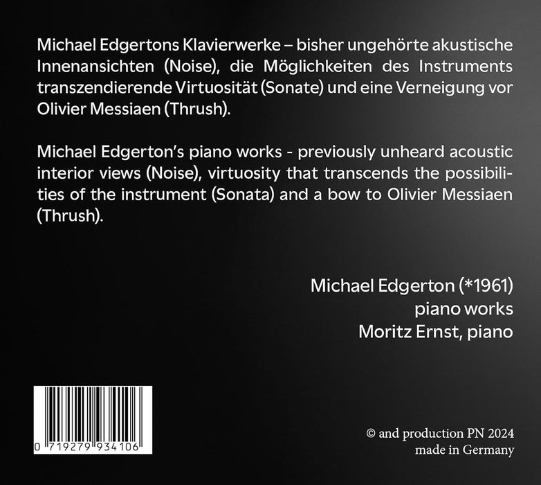 Michael Edgerton: Works for Piano