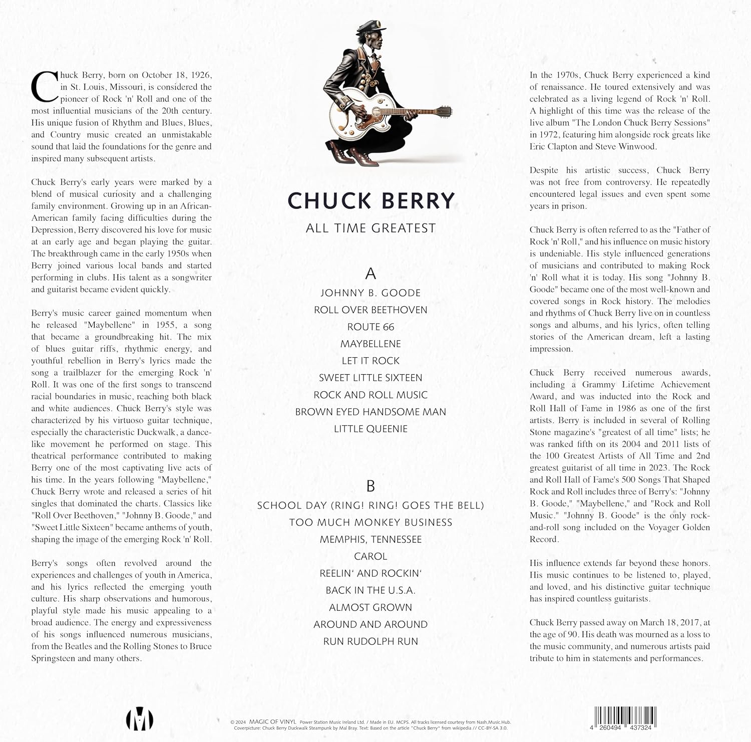 Chuck Berry - All Time Greatest - Limitiert r. Color in