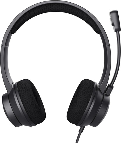 Trust HS-260 Auriculares Alámbrico de Oficina/Centro de llamadas USB-ENC para PC Negro