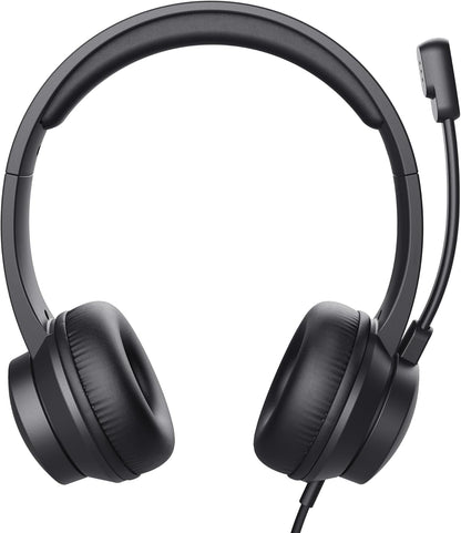 Trust HS-260 Auriculares Alámbrico de Oficina/Centro de llamadas USB-ENC para PC Negro